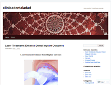 Tablet Screenshot of clinicadentaladad.wordpress.com