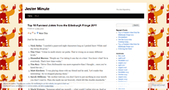 Desktop Screenshot of jesterminute.wordpress.com