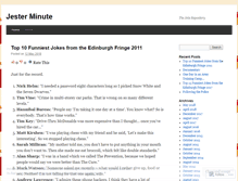 Tablet Screenshot of jesterminute.wordpress.com