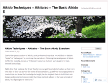 Tablet Screenshot of aikidouniform33.wordpress.com