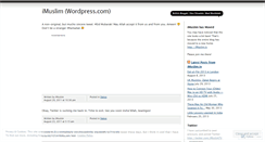 Desktop Screenshot of imuslim.wordpress.com