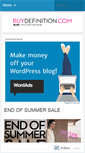 Mobile Screenshot of buydefinition.wordpress.com
