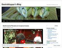 Tablet Screenshot of gastroblogupc.wordpress.com