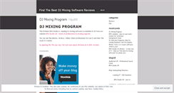 Desktop Screenshot of djmixingsoftware.wordpress.com