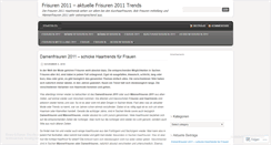 Desktop Screenshot of frisuren2011.wordpress.com