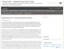 Tablet Screenshot of frisuren2011.wordpress.com