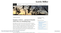 Desktop Screenshot of lorriemiller.wordpress.com