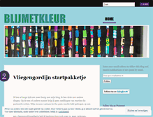 Tablet Screenshot of blijmetkleur.wordpress.com
