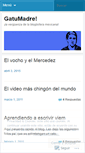 Mobile Screenshot of gatumadre.wordpress.com