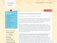 Tablet Screenshot of amandinabrook.wordpress.com