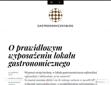 Tablet Screenshot of gastronomicznyblog.wordpress.com