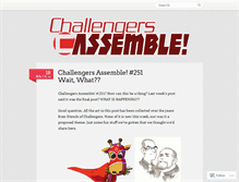 Tablet Screenshot of challengersassemble.wordpress.com