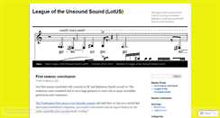 Desktop Screenshot of leagueoftheunsoundsound.wordpress.com