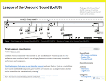 Tablet Screenshot of leagueoftheunsoundsound.wordpress.com