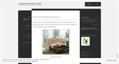 Desktop Screenshot of leatherreclinerssofas.wordpress.com