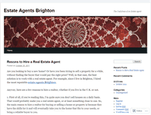 Tablet Screenshot of estateagentsbrighton.wordpress.com