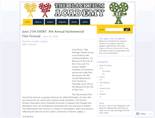 Tablet Screenshot of blackfilmacademy.wordpress.com
