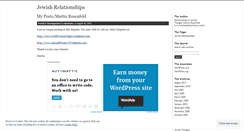 Desktop Screenshot of jewishrelationships.wordpress.com