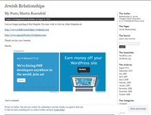Tablet Screenshot of jewishrelationships.wordpress.com