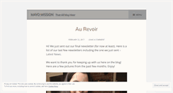 Desktop Screenshot of mayomission.wordpress.com