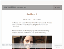 Tablet Screenshot of mayomission.wordpress.com