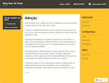 Tablet Screenshot of anjodepatas.wordpress.com