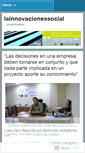 Mobile Screenshot of lainnovacionessocial.wordpress.com