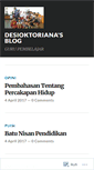Mobile Screenshot of desioktoriana.wordpress.com