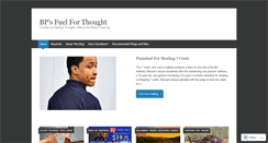 Desktop Screenshot of bpsfuelforthought.wordpress.com