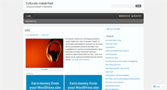 Desktop Screenshot of cultuurjournalistiek.wordpress.com