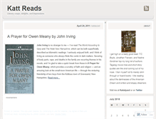 Tablet Screenshot of kattreads.wordpress.com