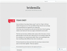 Tablet Screenshot of bridemilla.wordpress.com