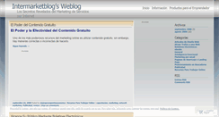 Desktop Screenshot of intermarketblog.wordpress.com