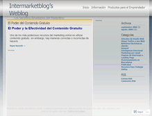 Tablet Screenshot of intermarketblog.wordpress.com