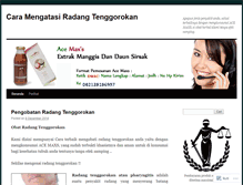 Tablet Screenshot of caramengatasiradangtenggorokandewi.wordpress.com