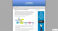 Desktop Screenshot of clarionproject.wordpress.com