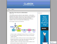 Tablet Screenshot of clarionproject.wordpress.com