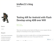 Tablet Screenshot of biorex21.wordpress.com