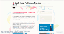 Desktop Screenshot of know4fashion.wordpress.com