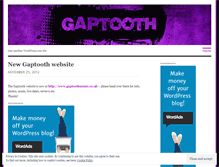 Tablet Screenshot of gaptoothmusic.wordpress.com