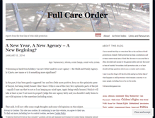 Tablet Screenshot of fullcareorder.wordpress.com