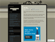 Tablet Screenshot of crazymoune.wordpress.com