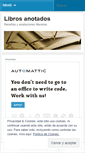 Mobile Screenshot of librosanotados.wordpress.com