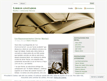 Tablet Screenshot of librosanotados.wordpress.com
