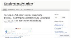 Desktop Screenshot of employmentrelations.wordpress.com