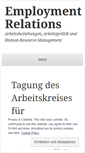 Mobile Screenshot of employmentrelations.wordpress.com