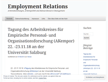 Tablet Screenshot of employmentrelations.wordpress.com