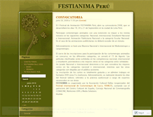 Tablet Screenshot of festianima.wordpress.com