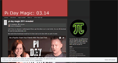 Desktop Screenshot of pidaymagic.wordpress.com