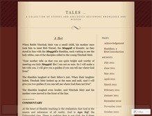 Tablet Screenshot of hasidictales.wordpress.com